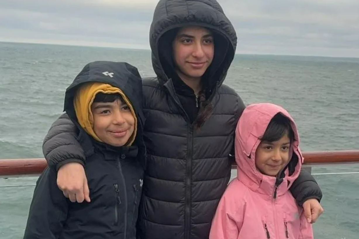 Rahaf, Hussam y Sara asistieron a la escuela en Suecia mientras se quedaban con un pariente